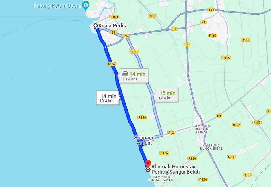 Rhumah Sungai Belati Villa Simpang Empat  Kültér fotó